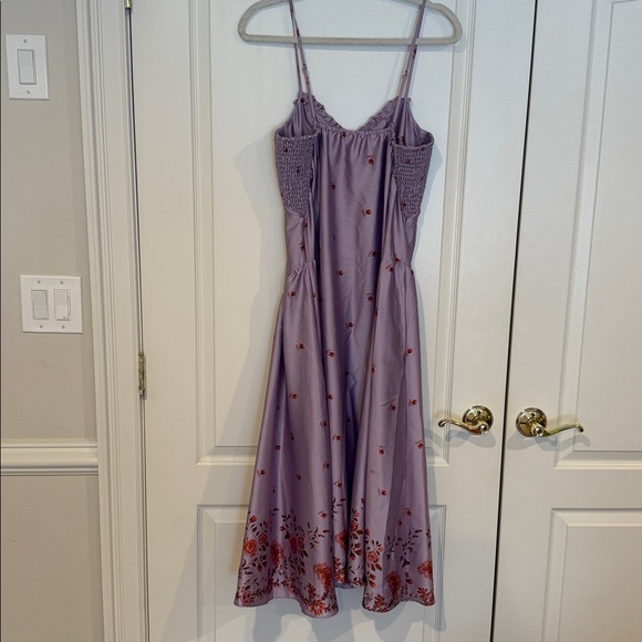 Lavender Floral Slip Dress Intimately by Free People Size M - Picture 9 of 9